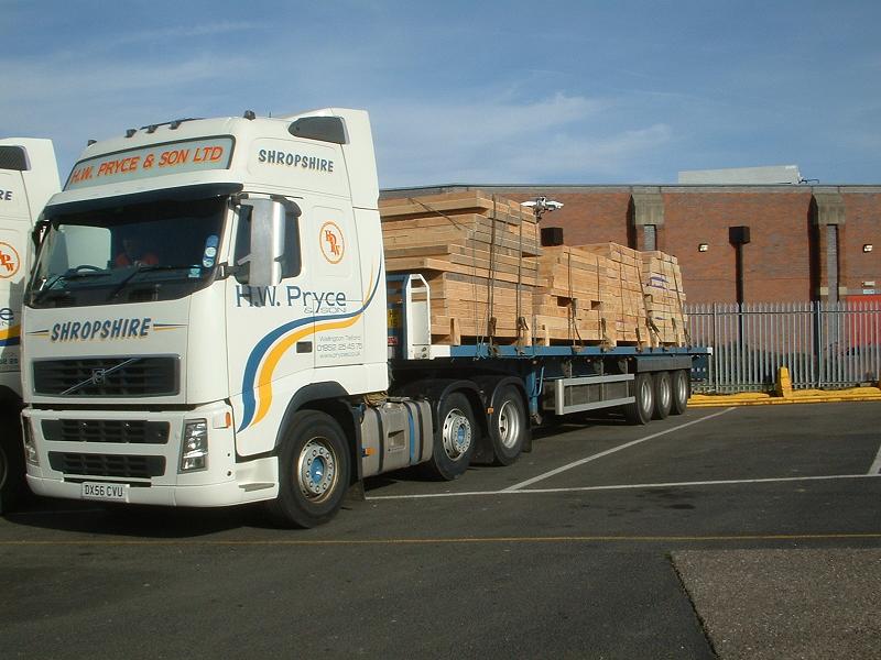 Flatbed Timber building Telford to Surrey